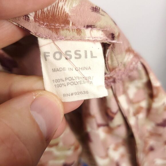 Fossil Dress WOmens Small Y2K Babydoll Flouncy Floral Drop Waist Tiered Pink - Picture 6 of 9